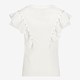 Meisjes T-shirt met ruches wit