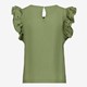 Meisjes top met ruches groen