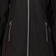 Lange dames softshell jas zwart