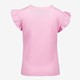 Meisjes T-shirt roze met bloemen