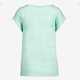 Meisje T-shirt mintgroen met flamingo