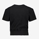Meisjes T-shirt met elastiek zwart
