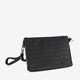 Dames schoudertas zwart met croco