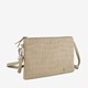 Dames schoudertas taupe met croco