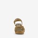 Dames sandalen met hak beige