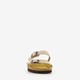 Leren dames bio slippers beige