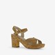 Dames sandalen met hak beige