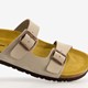 Leren dames bio slippers beige
