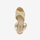 Dames sandalen met hak goud