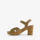 Dames sandalen met hak beige