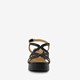 Dames sandalen met hak zwart