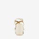 Dames sandalen met hak beige