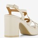 Dames sandalen met hak beige
