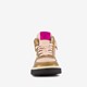 Hoge leren meisjes sneaker roze goud