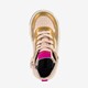 Hoge leren meisjes sneaker roze goud