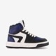 Hoge leren jongens sneakers blauw zwart