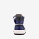 Hoge leren jongens sneakers blauw zwart