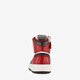 Hoge leren jongens sneakers rood zwart