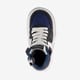 Hoge leren jongens sneakers blauw zwart