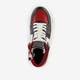 Hoge leren jongens sneakers rood zwart