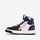 Hoge leren jongens sneakers blauw zwart