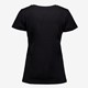 Dames T-shirt zwart met tekstopdruk