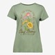 TwoDay dames T-shirt groen met opdruk