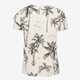 Heren T-shirt met palmbomen wit
