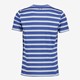 Heren T-shirt met strepen blauw