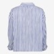 Blauw wit gestreepte dames blouse