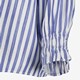 Blauw wit gestreepte dames blouse