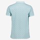 Heren polo met grafische print blauw