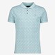 Heren polo met grafische print blauw