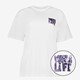 Dames T-shirt met backprint wit