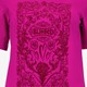 Dames T-shirt met print fuchsia roze