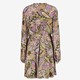Dames jurk met paisley print groen paars