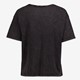 Dames T-shirt acid wash zwart