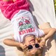 Meisjes T-shirt wit met tijgerkop