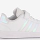 Grand Court 2.0 kinder sneakers wit zilver