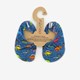 Kinder schoenen wit met dino print