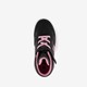 Hoge meisjes sneakers zwart roze