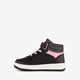 Hoge meisjes sneakers zwart roze