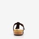 Heren bio teenslippers bruin