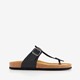 Heren bio teenslippers zwart