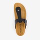 Heren bio teenslippers zwart