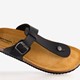 Heren bio teenslippers zwart