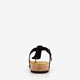 Heren bio teenslippers zwart