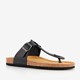 Heren bio teenslippers zwart
