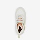 Hoge meisjes sneakers beige metallic