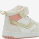Hoge meisjes sneakers beige metallic